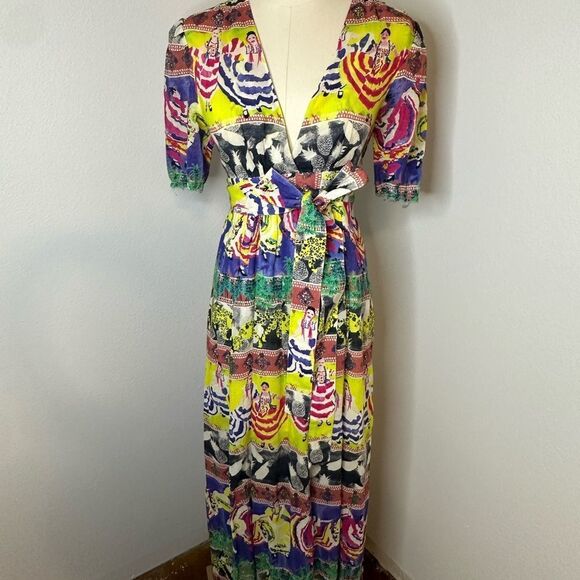 [Paris Atelier & Other Stories] Wrap Tie Maxi Dress - Size 6 - Picture 2 of 12